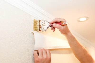 Pose de papier peint à Sénarens — revêtements muraux et toiles de verre